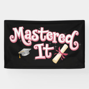 Absolvent mit Master-Abschluss Abschluss Banner