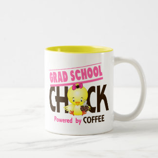 Absolvent-Schulküken 4 Zweifarbige Tasse