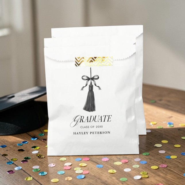 Absolvent schwarze Fliege Quaste Abschlussfeier Geschenktütchen (Von Creator hochgeladen)