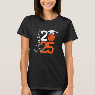 Absolventen 25 Abschluss Basketball Spieler Lustig T-Shirt