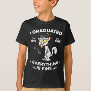Absolventen-Abschlussklasse 2024 lustige schwarze T-Shirt