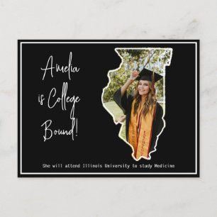 Absolventen-College Bound Illinois Postkarte