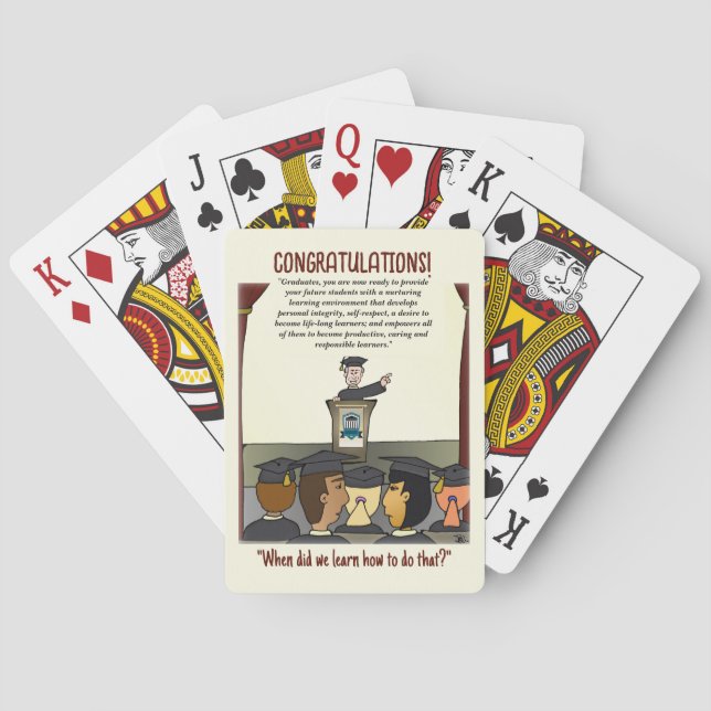 Absolventen Spielkarten (Rückseite)
