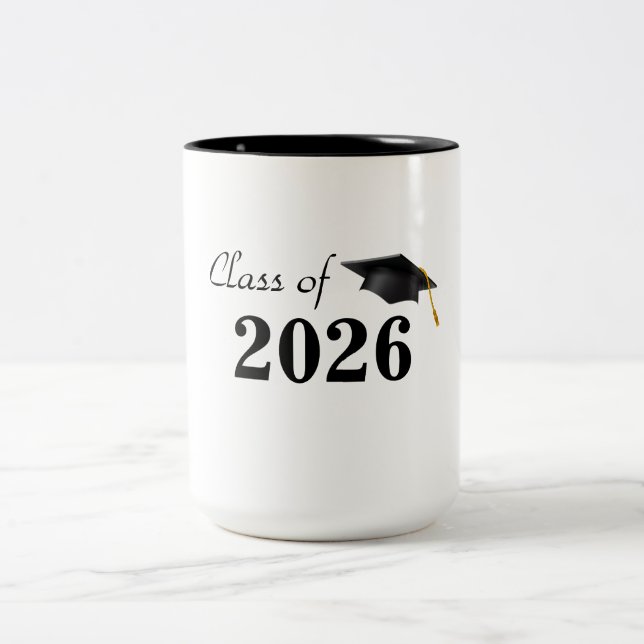 Absolventen-Tasse Zweifarbige Tasse (Mittel)