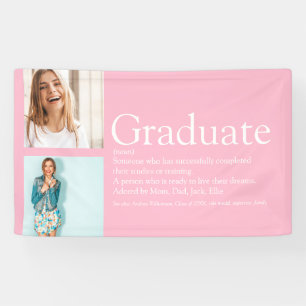 Absolventendefinition 2 Foto Modern Rosa Banner