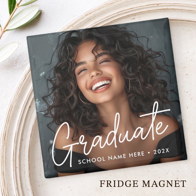 Absolventenfoto Name des Absolventen Magnet (Graduation photo graduate name magnet)