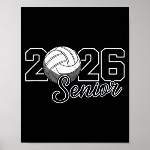 Absolventin 2026 Volleyball-Mutter High-School-Abs Poster