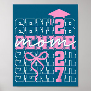 Absolventin Mama 2027 Abschlussjahrgang 2027 Coque Poster