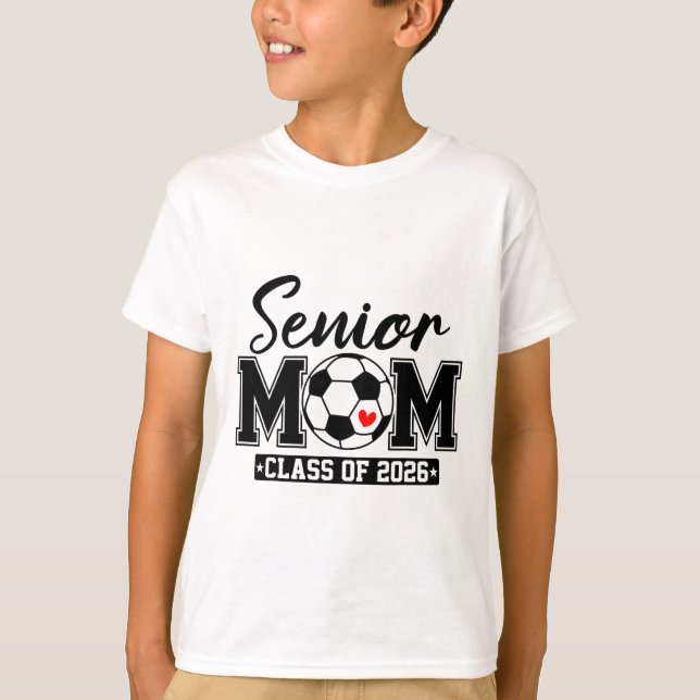 Absolventin Mutter Cl Von 2026 Fußballmutter Absch T-Shirt (Vorderseite)