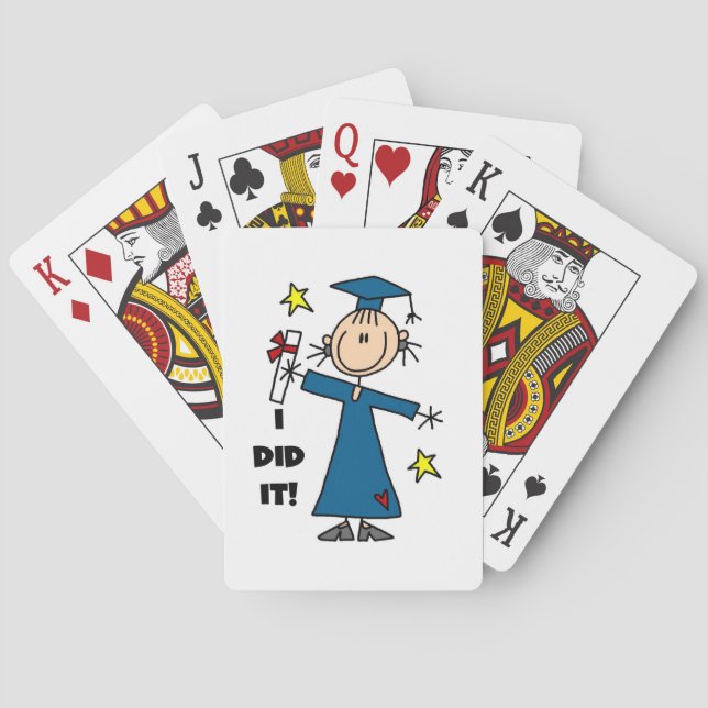 Absolventin Spielkarten (Rückseite)