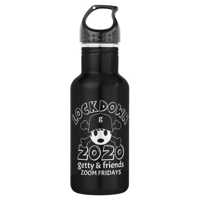 Absperrung 2020 Wasserflasche (Vorderseite)