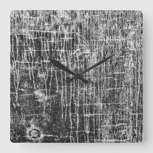 Absperrwände  quadratische wanduhr (Vorderseite)