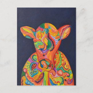 Absract Cow Postkarte