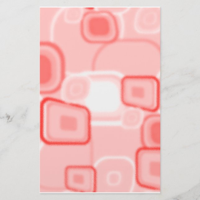 Absract Roter Platz stationär Briefpapier (Vorderseite)