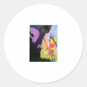 Absrtact Painting Jeff Hankamer Artjunkhaus Kunst, Runder Aufkleber