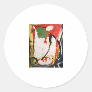 Absrtact Painting Jeff Hankamer Artjunkhaus Kunst, Runder Aufkleber