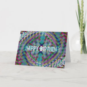 Abstact Birthday Illusion Karte