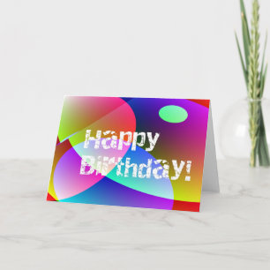 Abstact Birthday Karte