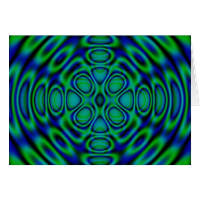 Abstact Blue und Green (Vorderseite (Horizontal))