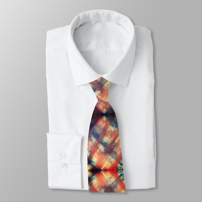 Abstact Crayon Neck Tie Krawatte (Gebunden)