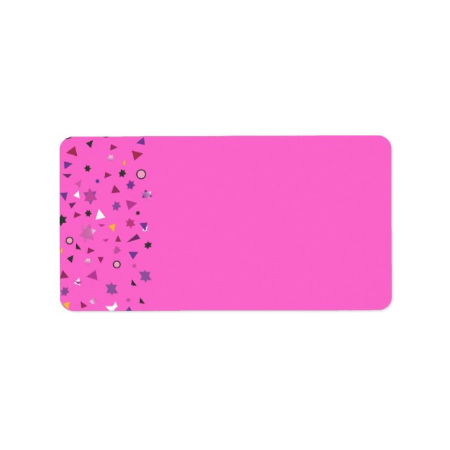 Abstact Tree of Life Bat Mitzvah Einladung Adressaufkleber (Vorne)