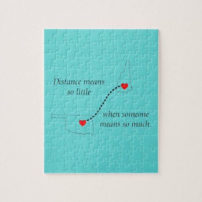 Abstand bedeutet so wenig Puzzlespiel Puzzle (Vertikal)