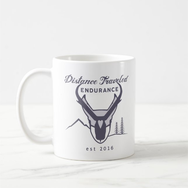 Abstand reiste Ausdauer-Kaffee-Tasse Tasse (Links)