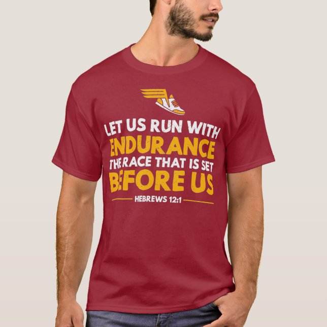 Abstand Runners let us run with endurthe T-Shirt (Vorderseite)