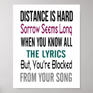 Abstand (Standard-Bildformat) Poster