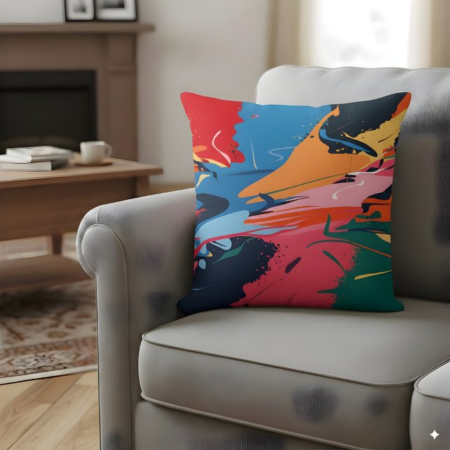 AbstarctVibranly Colorful Kissen (Von Creator hochgeladen)