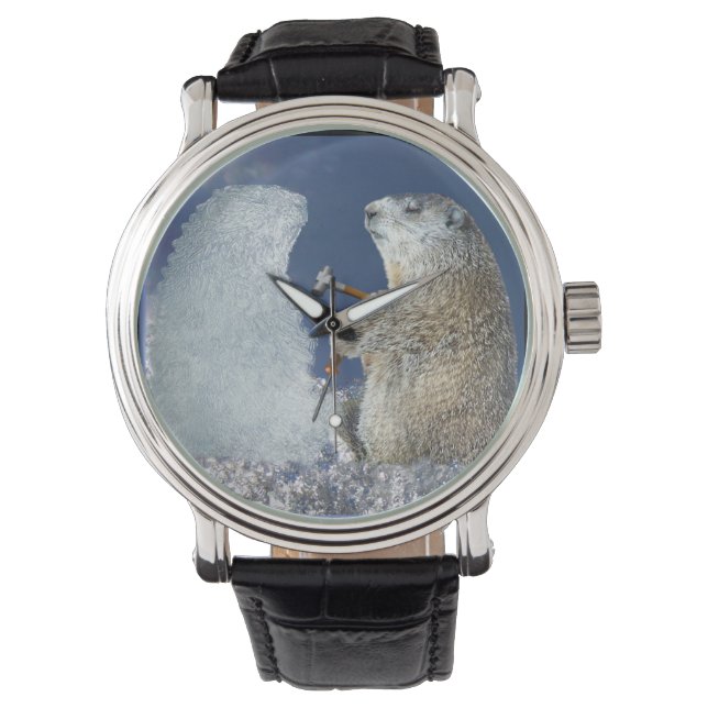 Abstechen am Groundhog Day Armbanduhr (Vorderseite)