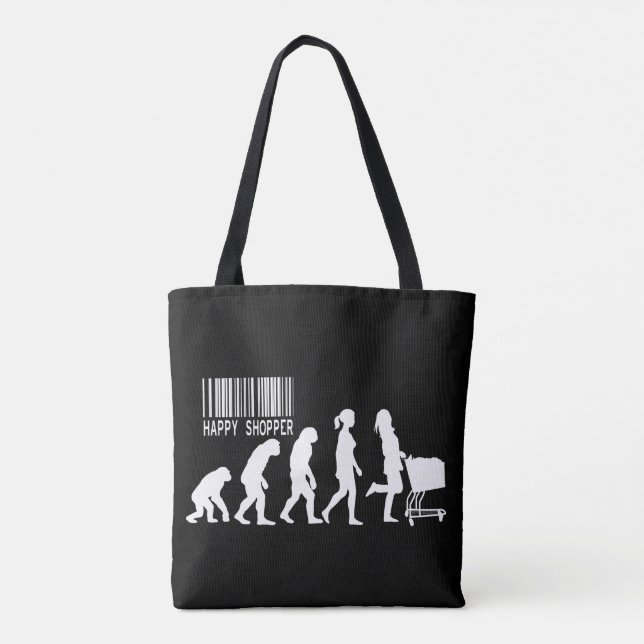 Abstieg der glücklichen Shopperin Evolution Parodi (Rückseite)