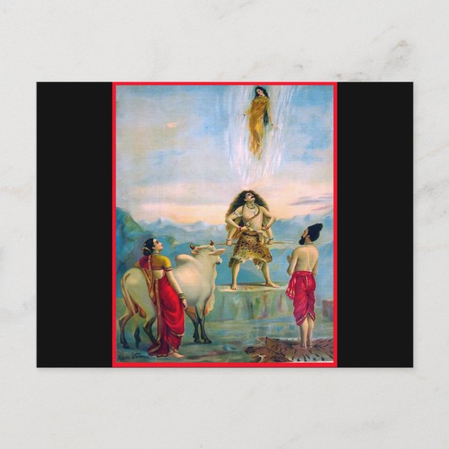 Abstieg des Ganga Postkarte (Vorderseite)