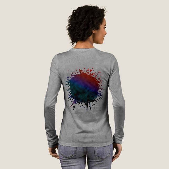 Abstieg Tri-Blend Shirt (Voller Rückseite)