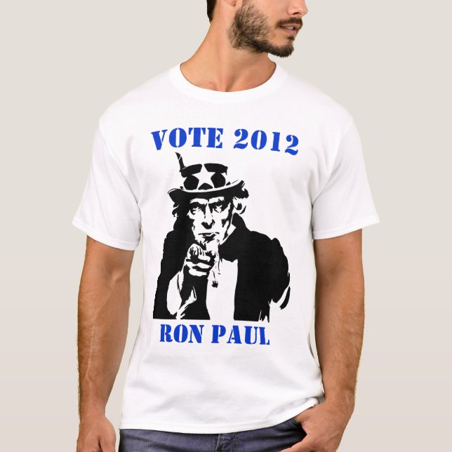 ABSTIMMUNG 2012 RON PAUL T-Shirt (Vorderseite)