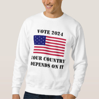 Abstimmung 2024 Land hängt davon ab Sweatshirt