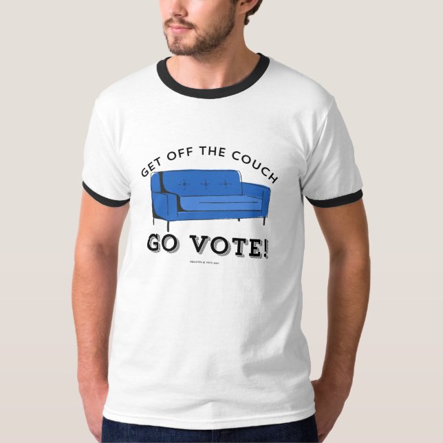 ABSTIMMUNG 2024 - Vom Sofa absteigen T-Shirt (Vorderseite)