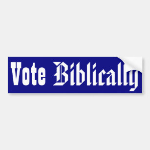 Abstimmung biblisch autoaufkleber