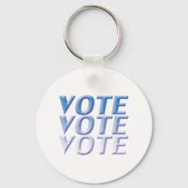 Abstimmung: blau 3 D-Buchstaben weiß Schlüsselanhänger