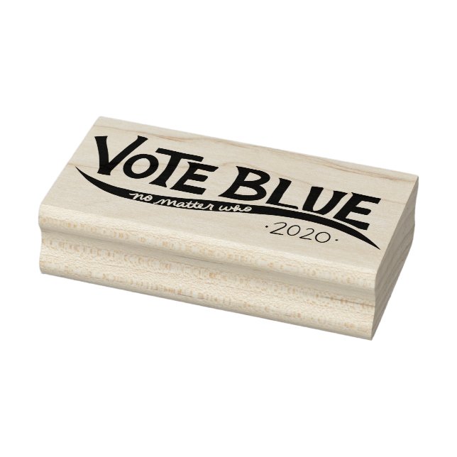Abstimmung blau, egal wer 2020 gummistempel (Stempel)