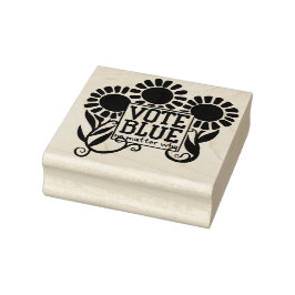 Abstimmung blau, egal wer 2020 gummistempel