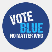 Abstimmung Blau, egal wer Demokrat ist