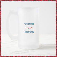 Abstimmung Blau Mattierte Tasse