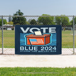 Abstimmung Blue 2024 Präsidentschaftswahl Banner