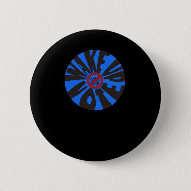 Abstimmung Blue Democrat Anti-Trump Button (Vorderseite)