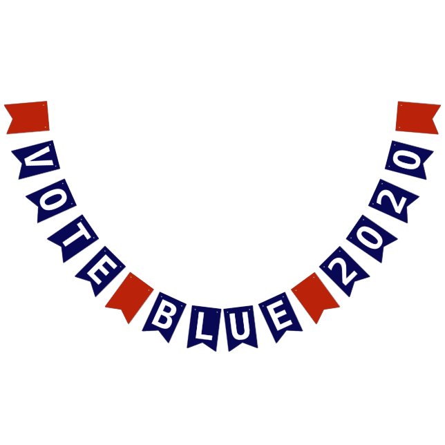 Abstimmung Blue, egal, wer 2022 Wahl Wimpelkette (Alle)