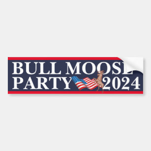(Abstimmung) Bull Elch Party 2024 Autoaufkleber