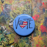 ABSTIMMUNG BUTTON<br><div class="desc">STIMME In der lebhaften Geschichte der Demokratie, in der die Stimmen eine Geschichte kollektiver Träume widerspiegeln, treten die Bürger in den Tanz der Wahlen ein. Stellen Sie sich das Kaleidoskop des Jahres 2024 vor, ein Karussell von Wahlmöglichkeiten, bei dem die Demokraten die Leinwand in Blautönen streichen. Überall in der großen...</div>