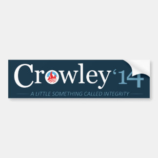 Abstimmung Crowley Autoaufkleber
