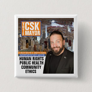 Abstimmung CSK NYC Bürgermeister 2021 Button